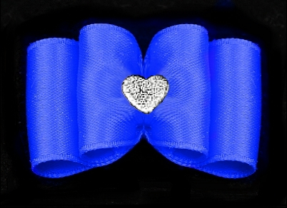 Satin-Haarspange »Magic« Heart - Blau